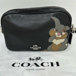 Coach Black Bag with Disney Thumper Graphic